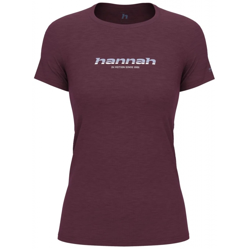 Hannah Cordy red mahogany damske funkcni rychleschnouci tricko kratky rukav