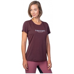 Hannah Cordy red mahogany damske funkcni rychleschnouci tricko kratky rukav 1