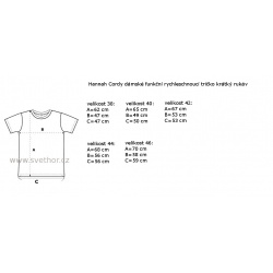 _Hannah Cordy red mahogany damske funkcni rychleschnouci tricko kratky rukav zmereno