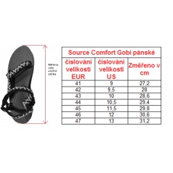 _Source Comfort Gobi Men volume brown panske outdoorove trekove sandaly i do vody zmereno