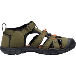Keen Seacamp II CNX Children dark olive gold flame detske outdoorove sandaly i do vody 3