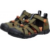 Keen Seacamp II CNX Children dark olive gold flame detske outdoorove sandaly i do vody 5