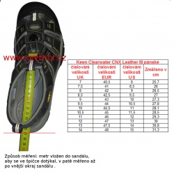 _Keen Clearwater CNX Leather M dark earth black panske nizkoprofilove sandaly zmereno