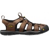 Keen Clearwater CNX Leather M dark earth black panske nizkoprofilove outdoorove sandaly 3