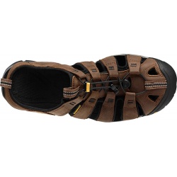 Keen Clearwater CNX Leather M dark earth black panske nizkoprofilove outdoorove sandaly 4