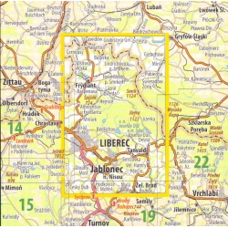 KcT 20-21 Jizerske hory a Frydlantsko 50 000 Oblast