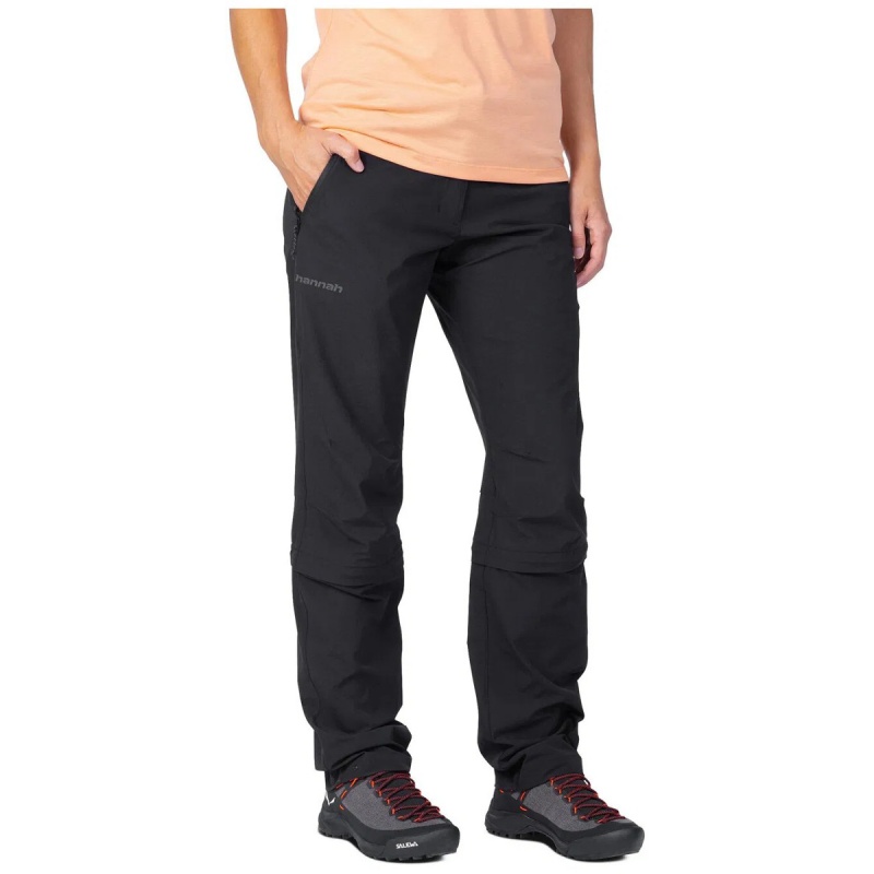 Hannah Atta zip off anthracite damske odepinaci turisticke kalhoty