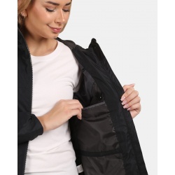 Kilpi Sonna-W cerna YL0105KIBLK damska vodeodolna vetruodolna bunda 7