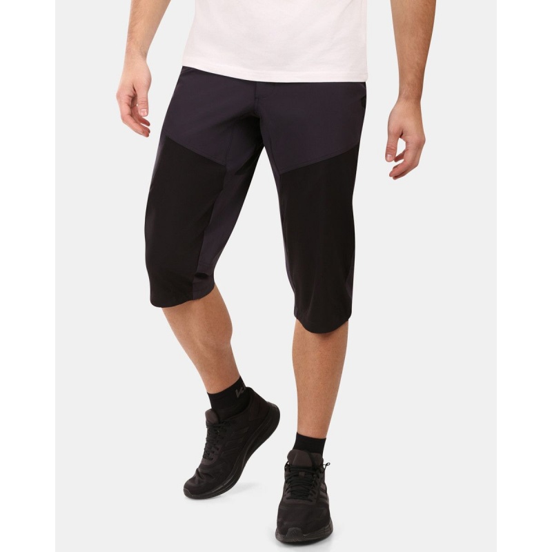 Kilpi Olpra-M cerna YM0406KIBLK panske lehke turisticke trictvrtecni outdoorove kalhoty