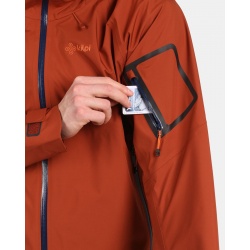 Kilpi Mamba M hneda YM0101KI panska lehka nepromokava outdoorova hardshell bunda 3