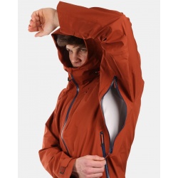 Kilpi Mamba M hneda YM0101KI panska lehka nepromokava outdoorova hardshell bunda 4