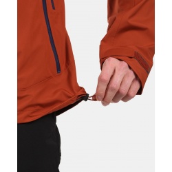 Kilpi Mamba M hneda YM0101KI panska lehka nepromokava outdoorova hardshell bunda 6