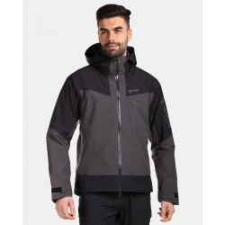 Kilpi Mamba M tmave seda VM0101 panska lehka nepromokava outdoorova sbalitelna bunda