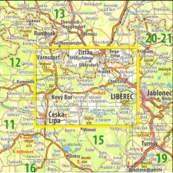 KcT 14 Luzicke hory 50 000 Oblast