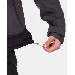 Kilpi Mamba M tmave seda VM0101 panska lehka nepromokava outdoorova sbalitelna bunda 2