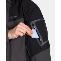 Kilpi Mamba M tmave seda VM0101 panska lehka nepromokava outdoorova sbalitelna bunda 3