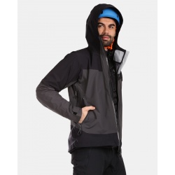 Kilpi Mamba M tmave seda VM0101 panska lehka nepromokava outdoorova sbalitelna bunda 6