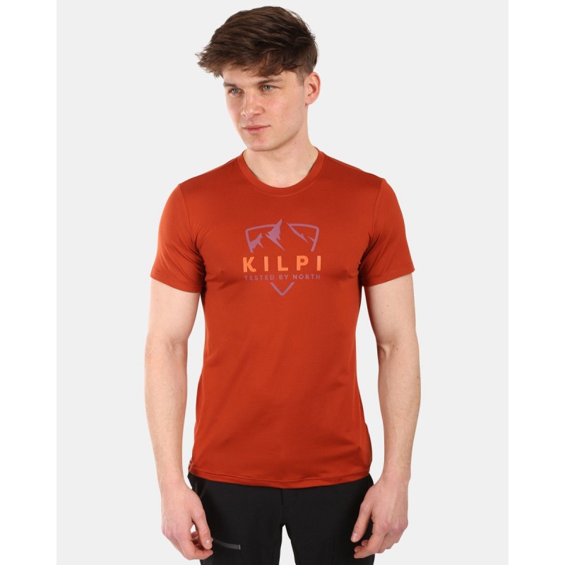 Kilpi Lismain-M hneda YM0302KIBRN panske funkcni outdoorove triko kratky rukav