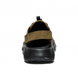 Keen Hyperport Fisherman LTHR M dark olive black panske outdoorove kozene sandaly 2