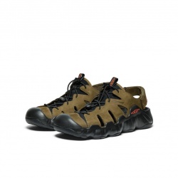Keen Hyperport Fisherman LTHR M dark olive black panske outdoorove kozene sandaly 3