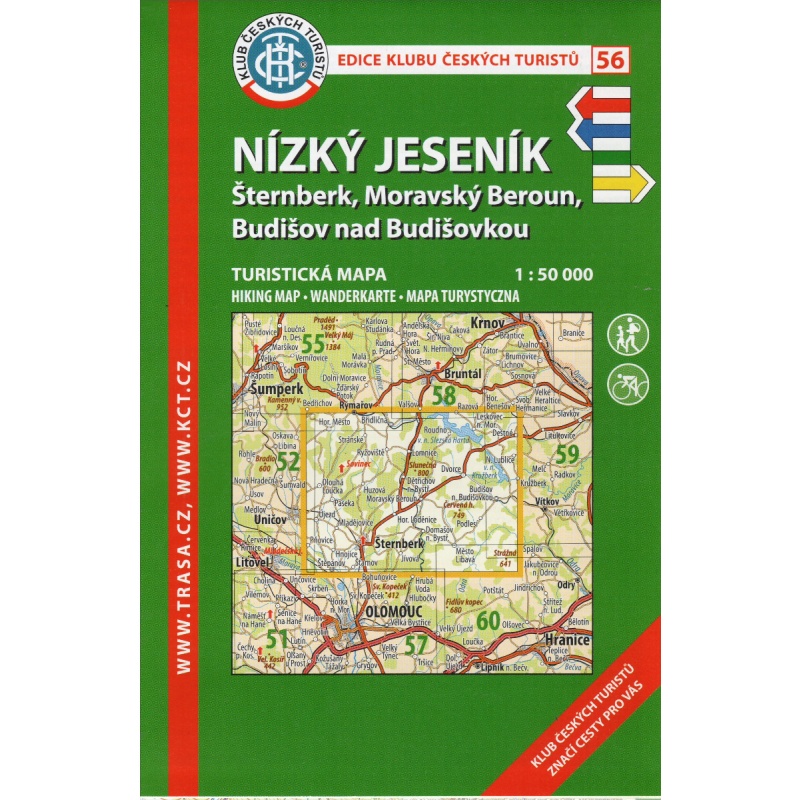 KCT 56 Nizky Jesenik 50 000 turisticka mapa
