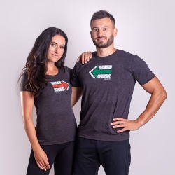 Progress Aromatic KCT antracit panske triko kratky rukav s kavovou viskozou Cocarber 2