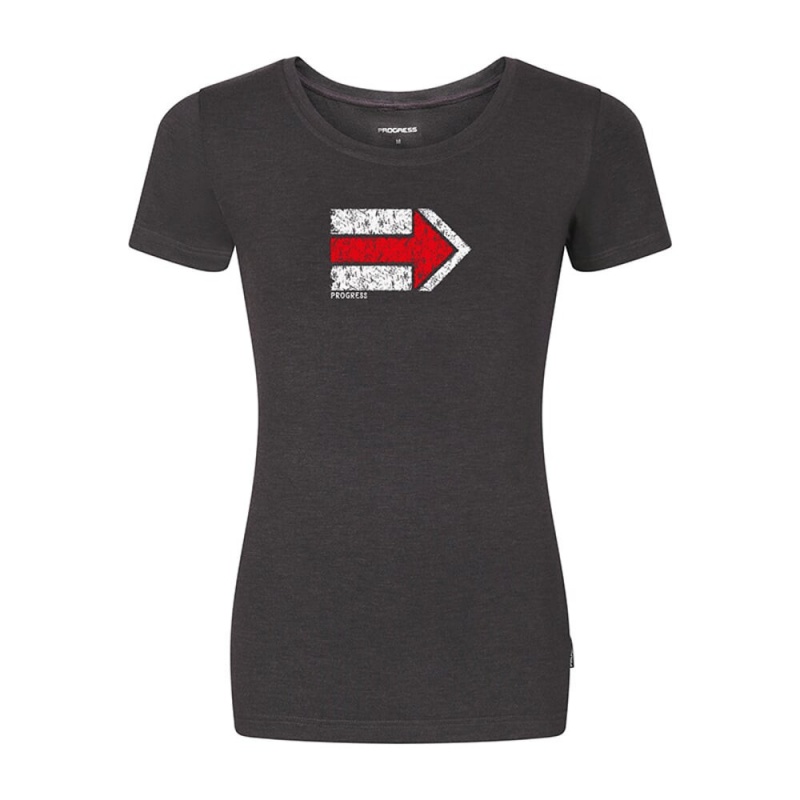 Progress Aroma KCT antracit damske triko kratky rukav s kavovou viskozou Cocarber
