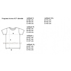 _Progress Aroma KCT antracit damske triko kratky rukav s kavovou viskozou Cocarber zmereno