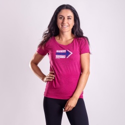 Progress Aroma KCT fuchsie damske triko kratky rukav s kavovou viskozou Cocarber 1