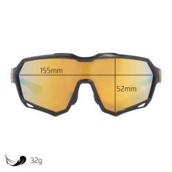 Progress Vortex cerna zlata sportovni slunecni bryle 3