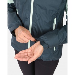 Kilpi HurricaneW tmave zelena YL0102KIDGN damska lehka nepromokava bunda 6