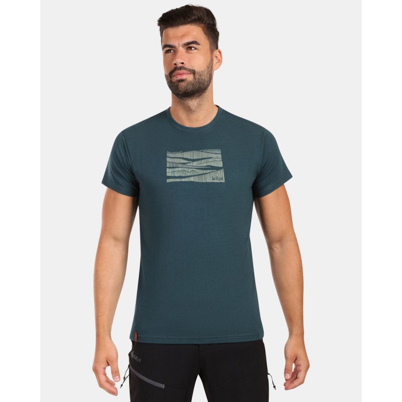 Kilpi Dixie M tmave zelena YM0304KIDGN panske funkcni outdoorove triko kratky rukav