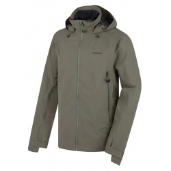 Husky Nakron M khaki panska nepromokava trivrstva outdoorova bunda