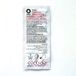 Oasis Water Purification Tablets tablety pro cisteni vody 50ks 8 a pul mg NaDCC 1