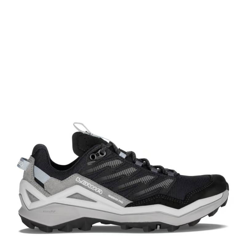Lowa Maddox Pro GTX Lo Wide black grey panske nizke nepromokave trekove boty