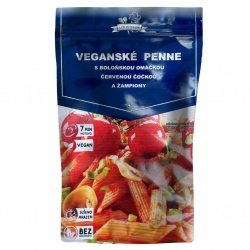 FDC Lyo Veganske penne s bolonskou omackou cervenou cockou a zampiony sus jidlo 1 porce