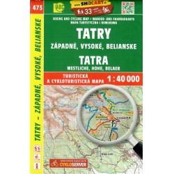 SHOCart 4097 Tatry Zapadne Vysoke Belianske 40 000 turisticka mapa