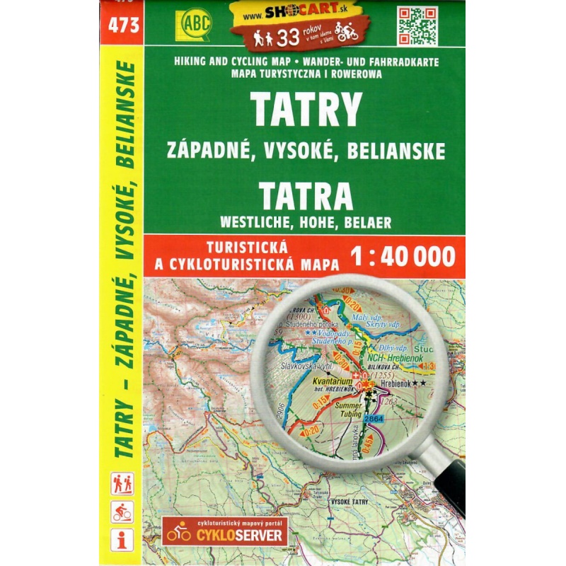 SHOCart 4097 Tatry Zapadne Vysoke Belianske 40 000 turisticka mapa