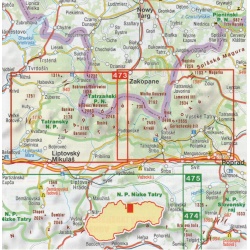 SHOCart 4097 Tatry Zapadne Vysoke Belianske 40 000 turisticka mapa Oblast