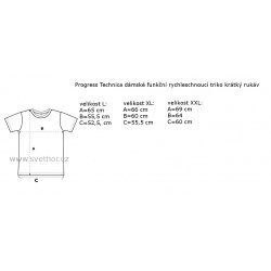 _Progress Technica sedy melir damske funkcni rychleschnouci triko kratky rukav zmereno