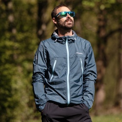 Progress Glider Man tmava petrol panska lehka termoizolacni bunda vetrovka DWR 5