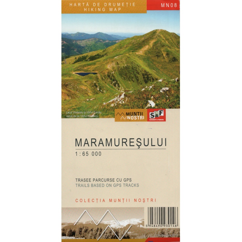 Schubert a Franzke MN08 Maramuresului 65 000 turisticka mapa