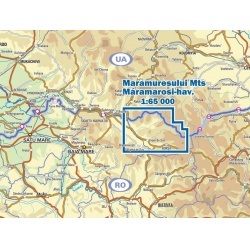 Schubert a Franzke MN08 Maramuresului 65 000 turisticka mapa oblast