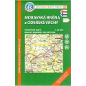 KČT 60 Moravská brána a Oderské vrchy 1:50 000 turistická mapa