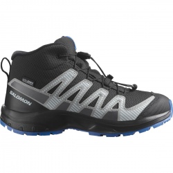 Salomon XA Pro V8 Mid WP J 477298 black monument detske nepromokave trekove boty