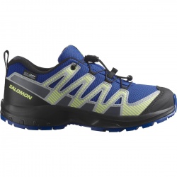 Salomon XA Pro V8 WP J 477296 nautical blue black detske nizke nepromokave boty