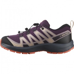Salomon XA Pro V8 WP J 478571 plum kitten turbulence detske nizke nepromokave boty 4