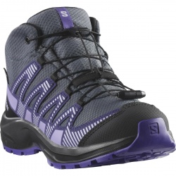 Salomon XA Pro V8 Mid WP J 478573 turbulence black detske nepromokave trekove boty 1