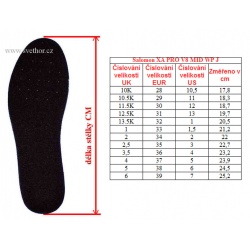 _Salomon XA Pro V8 Mid WP J 478573 turbulence black detske nepromokave trekove boty zmeren