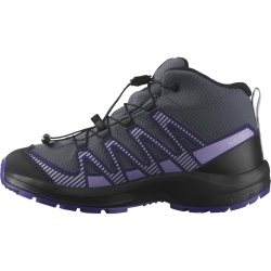 Salomon XA Pro V8 Mid WP J 478573 turbulence black detske nepromokave trekove boty 4